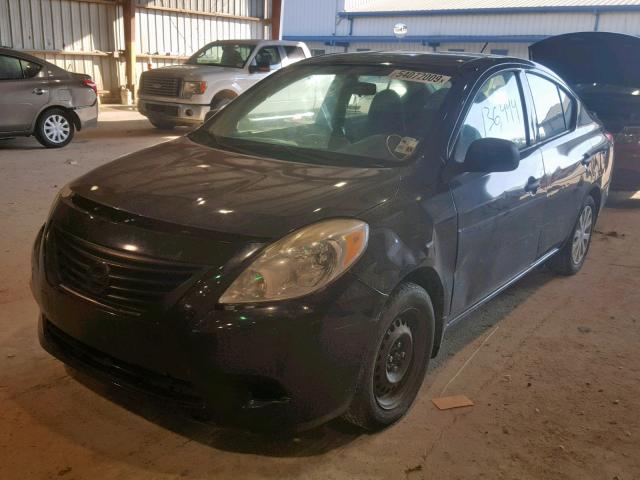 3N1CN7AP0EL854504 - 2014 NISSAN VERSA S BLACK photo 2