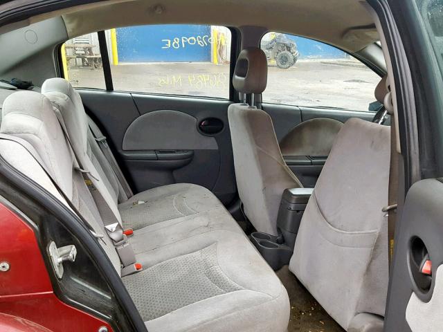 1G8AL52F44Z189144 - 2004 SATURN ION LEVEL MAROON photo 6
