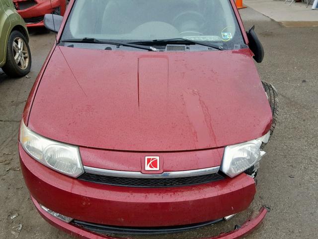 1G8AL52F44Z189144 - 2004 SATURN ION LEVEL MAROON photo 7