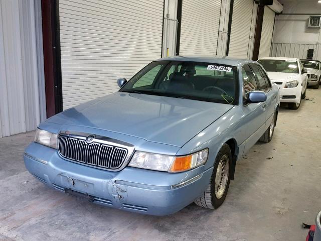 2MEFM75W5XX635035 - 1999 MERCURY GRAND MARQ BLUE photo 2