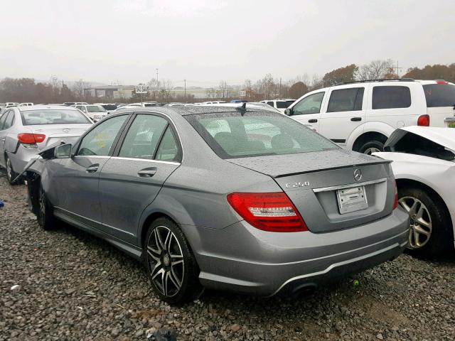 WDDGF4HB7DR269288 - 2013 MERCEDES-BENZ C 250 SILVER photo 3