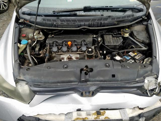 2HGFG12857H550431 - 2007 HONDA CIVIC EX SILVER photo 7