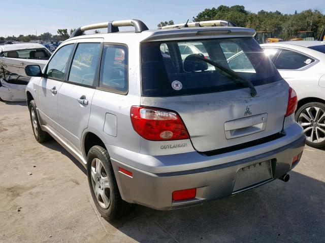 JA4LX31F35U050253 - 2005 MITSUBISHI OUTLANDER SILVER photo 3