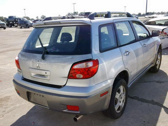 JA4LX31F35U050253 - 2005 MITSUBISHI OUTLANDER SILVER photo 4