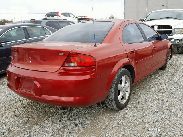 1B3AL46T06N178640 - 2006 DODGE STRATUS SX BURGUNDY photo 4