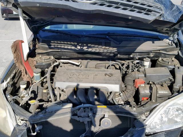 2T1KR32E87C684515 - 2007 TOYOTA MATRIX BLACK photo 7