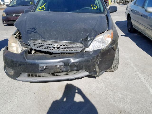 2T1KR32E87C684515 - 2007 TOYOTA MATRIX BLACK photo 9