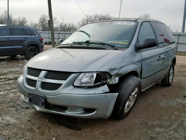 1D4GP45R54B508504 - 2004 DODGE CARAVAN SX SILVER photo 2