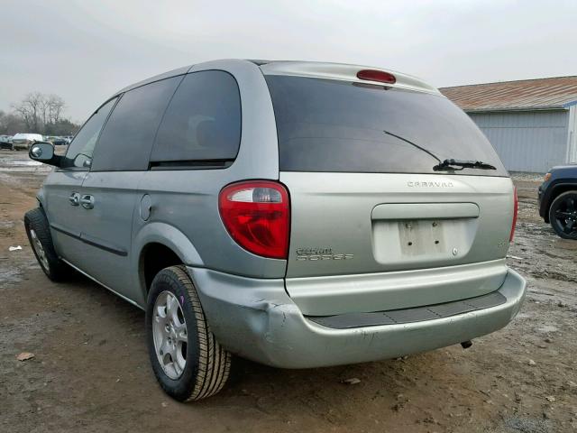 1D4GP45R54B508504 - 2004 DODGE CARAVAN SX SILVER photo 3