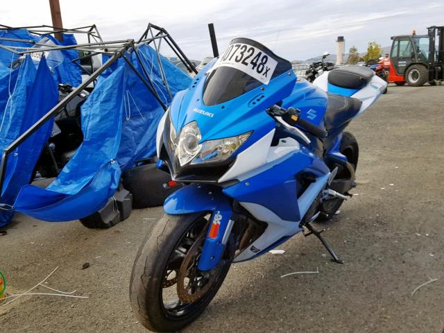 JS1GR7LA192100797 - 2009 SUZUKI GSX-R750 BLUE photo 2