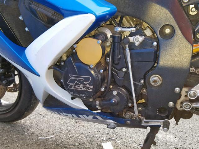 JS1GR7LA192100797 - 2009 SUZUKI GSX-R750 BLUE photo 7