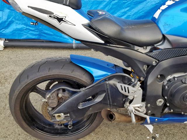 JS1GR7LA192100797 - 2009 SUZUKI GSX-R750 BLUE photo 9