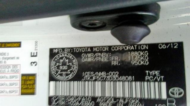 JTKJF5C73D3048081 - 2013 TOYOTA SCION TC Ақ фото 10