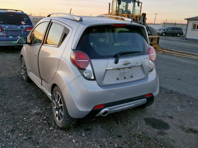 KL8CF6S99DC520916 - 2013 CHEVROLET SPARK 2LT SILVER photo 3