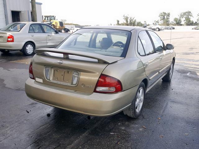 3N1CB51D62L623119 - 2002 NISSAN SENTRA XE GOLD photo 4