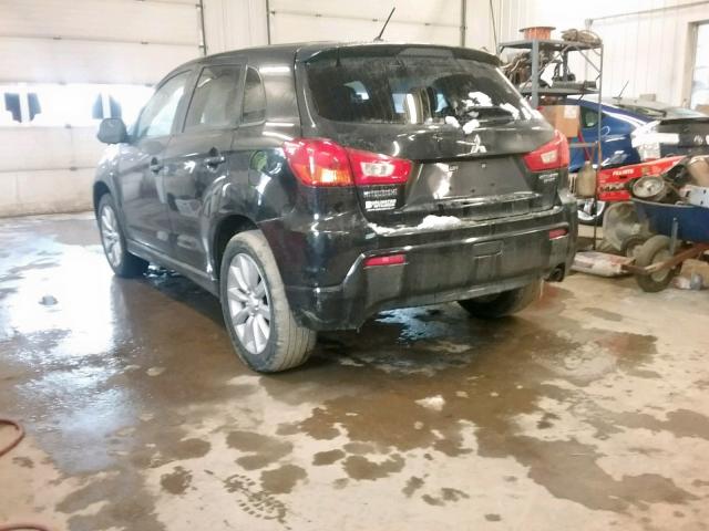 JA4AR4AU8BZ018788 - 2011 MITSUBISHI OUTLANDER BLACK photo 3