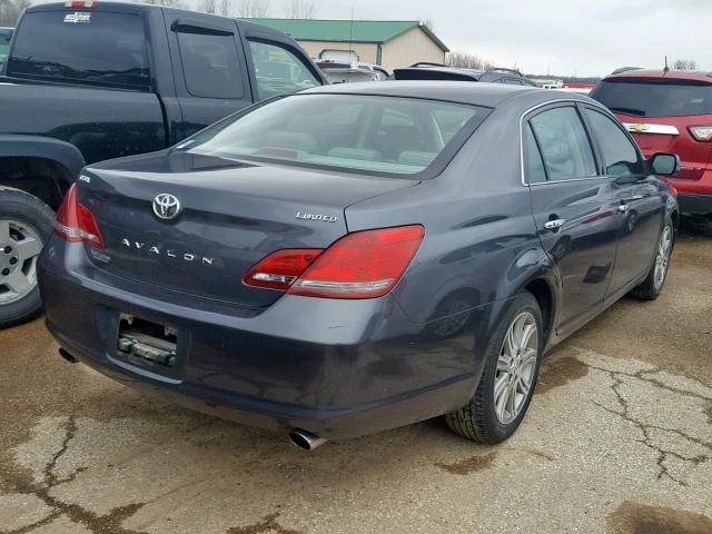 4T1BK36B68U260397 - 2008 TOYOTA AVALON BLACK photo 4