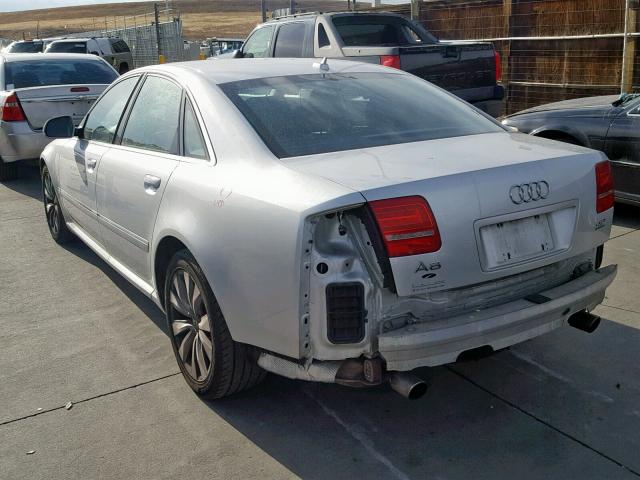 WAULV94E78N007712 - 2008 AUDI A8 4.2 QUA SILVER photo 3