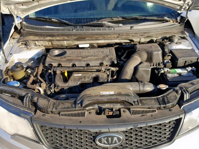 KNAFU6A26C5469406 - 2012 KIA FORTE EX SILVER photo 7