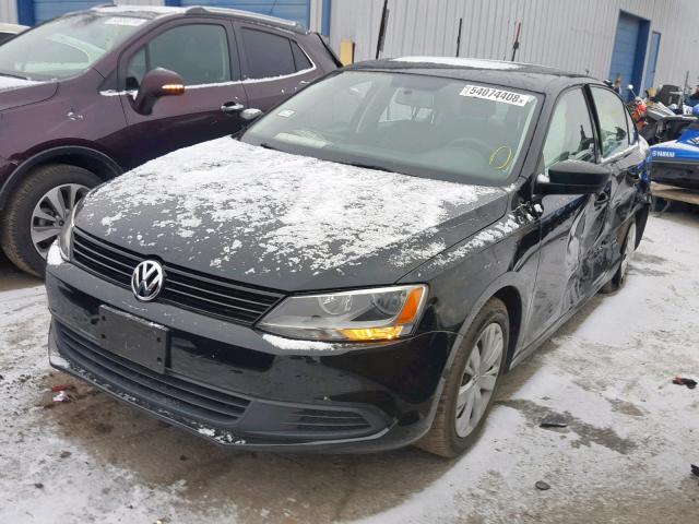 3VW2K7AJ1CM340050 - 2012 VOLKSWAGEN JETTA BASE Սև լուսանկար 2