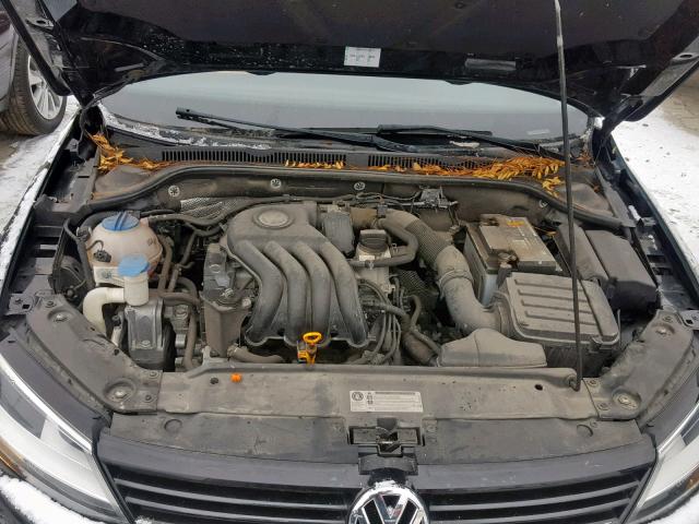 3VW2K7AJ1CM340050 - 2012 VOLKSWAGEN JETTA BASE Սև լուսանկար 7