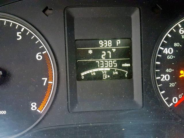 3VW2K7AJ1CM340050 - 2012 VOLKSWAGEN JETTA BASE Սև լուսանկար 8