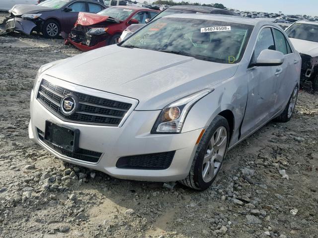 1G6AA5RA6E0107848 - 2014 CADILLAC ATS SILVER photo 2