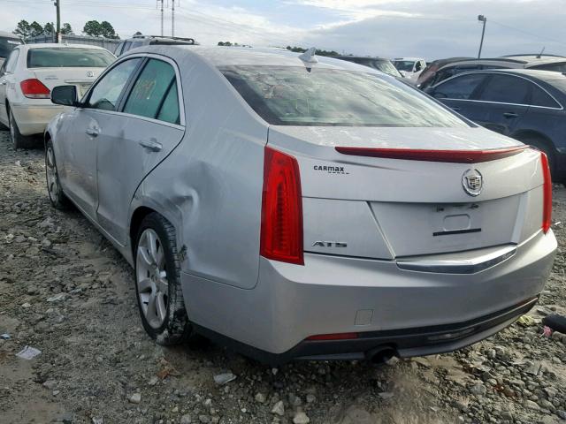 1G6AA5RA6E0107848 - 2014 CADILLAC ATS SILVER photo 3