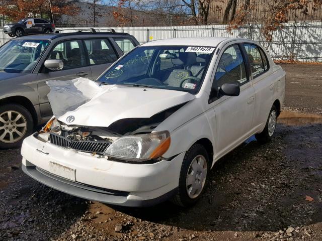 JTDBT123020221548 - 2002 TOYOTA ECHO WHITE photo 2