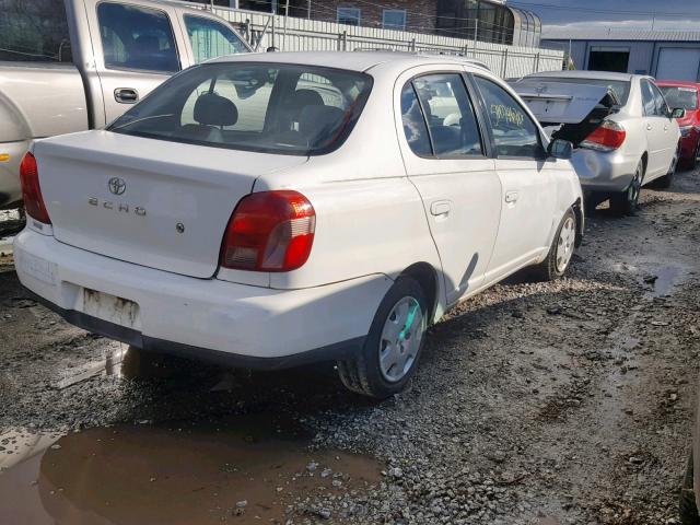 JTDBT123020221548 - 2002 TOYOTA ECHO WHITE photo 4