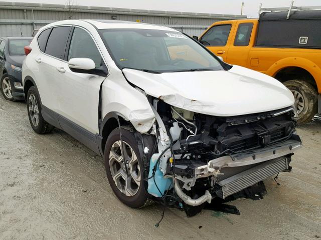 5J6RW2H89JL013321 - 2018 HONDA CR-V EXL WHITE photo 1