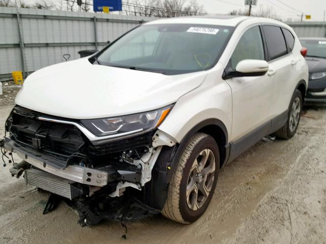 5J6RW2H89JL013321 - 2018 HONDA CR-V EXL WHITE photo 2