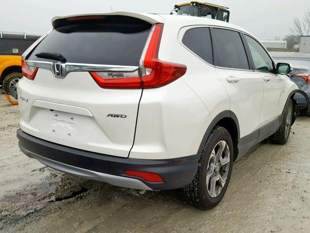 5J6RW2H89JL013321 - 2018 HONDA CR-V EXL WHITE photo 4