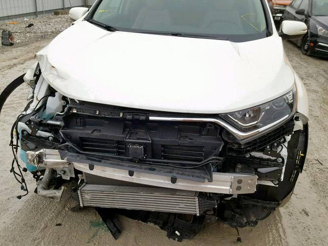 5J6RW2H89JL013321 - 2018 HONDA CR-V EXL WHITE photo 9