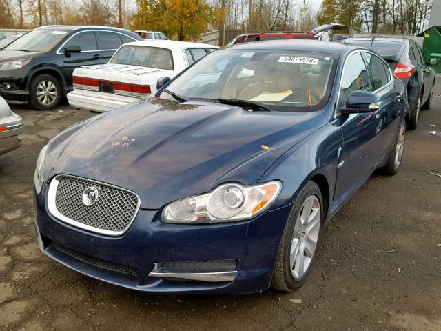 SAJWA05B19HR23007 - 2009 JAGUAR XF LUXURY BLUE photo 2