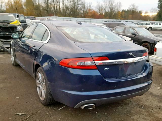 SAJWA05B19HR23007 - 2009 JAGUAR XF LUXURY BLUE photo 3