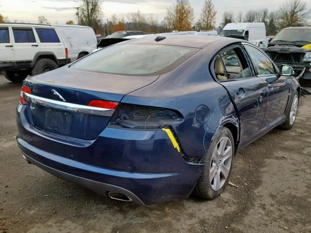 SAJWA05B19HR23007 - 2009 JAGUAR XF LUXURY BLUE photo 4