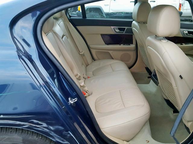 SAJWA05B19HR23007 - 2009 JAGUAR XF LUXURY BLUE photo 6