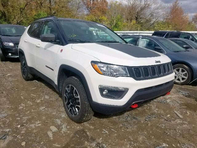 3C4NJDDB4KT748021 - 2019 JEEP COMPASS TR WHITE photo 1