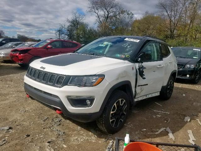 3C4NJDDB4KT748021 - 2019 JEEP COMPASS TR WHITE photo 2