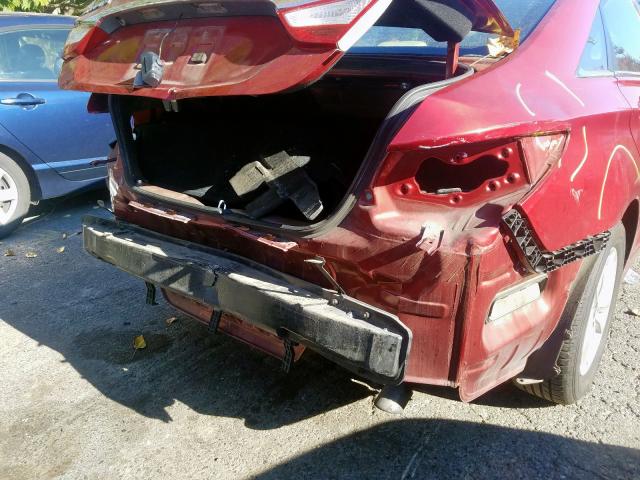 5NPEB4AC0DH678708 - 2013 HYUNDAI SONATA GLS RED photo 9