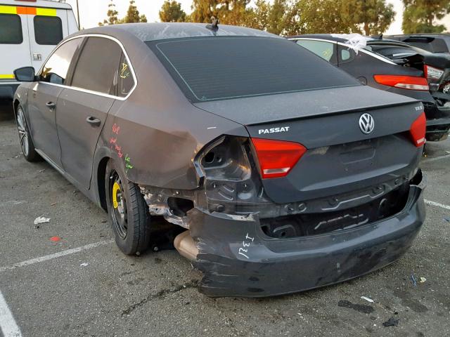 1VWBT7A37EC117465 - 2014 VOLKSWAGEN PASSAT SE GRAY photo 3