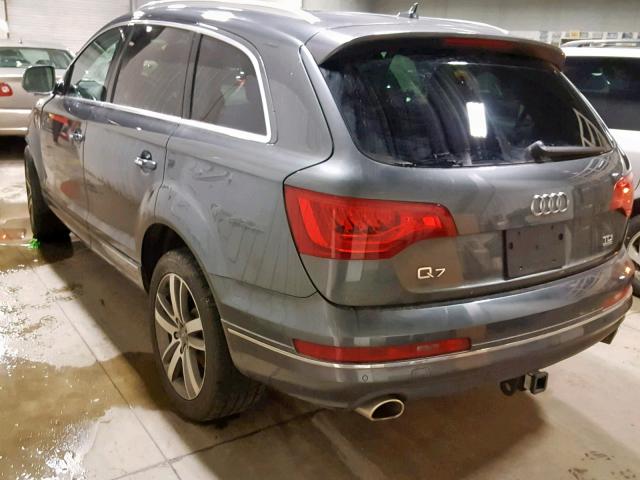 WA1LMAFE6FD032764 - 2015 AUDI Q7 TDI GRAY photo 3