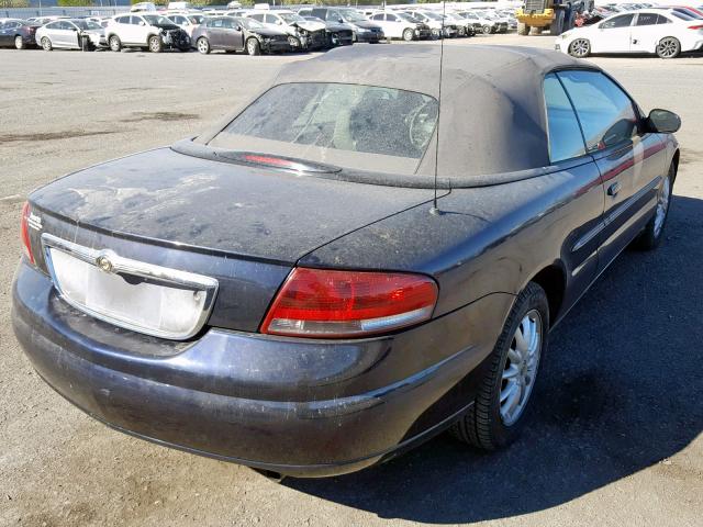 1C3EL55T63N602183 - 2003 CHRYSLER SEBRING LX BLUE photo 4