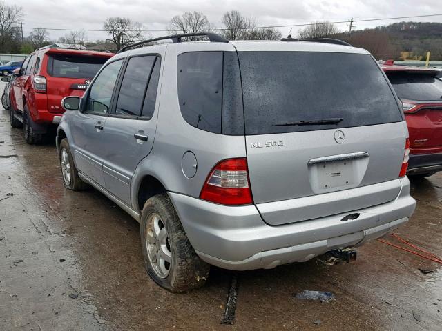 4JGAB75E83A389055 - 2003 MERCEDES-BENZ ML 500 SILVER photo 3