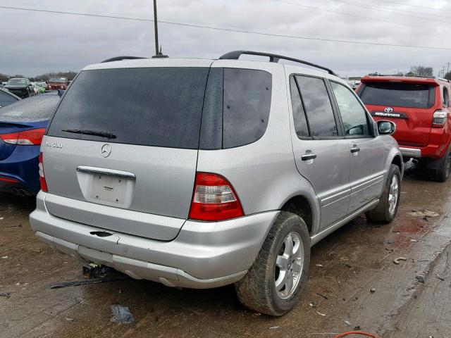 4JGAB75E83A389055 - 2003 MERCEDES-BENZ ML 500 SILVER photo 4