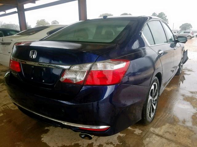 1HGCR2F75HA055599 - 2017 HONDA ACCORD EX BLUE photo 4