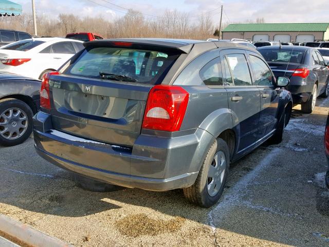 1B3HB28B27D309391 - 2007 DODGE CALIBER BLUE photo 4