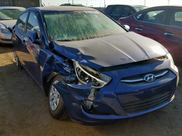 KMHCT4AE2HU274855 - 2017 HYUNDAI ACCENT SE BLUE photo 1