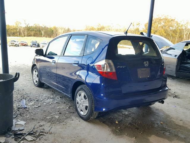 JHMGE8H31DC032472 - 2013 HONDA FIT BLUE photo 3